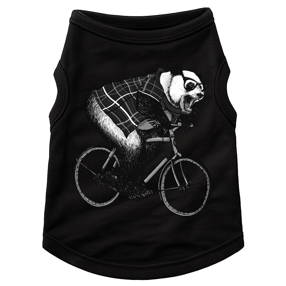 Cool Grey Style Hipster Panda Doggie Tank