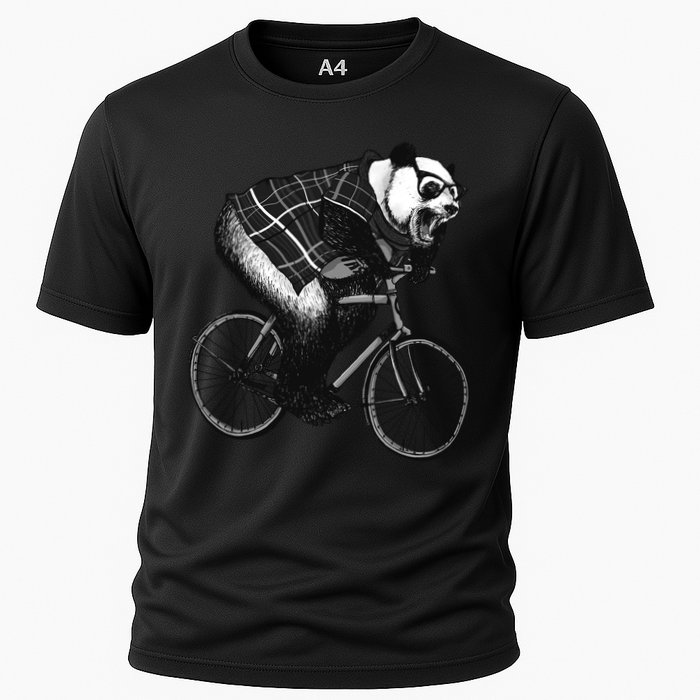 Cool Grey Style Hipster Panda Performance Shirt