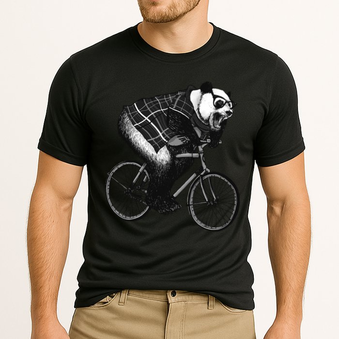 Cool Grey Style Hipster Panda Performance Shirt