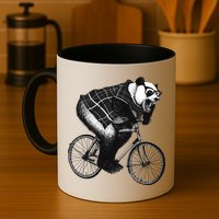 Cool Grey Style Hipster Panda Mug