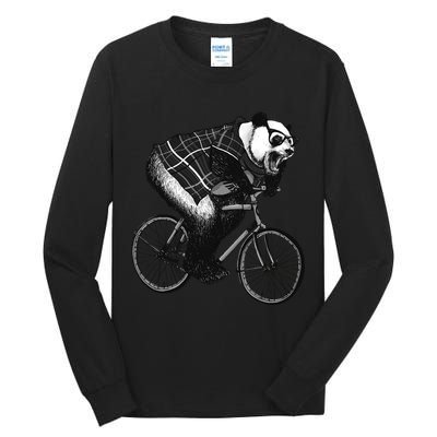 Cool Grey Style Hipster Panda Tall Long Sleeve T-Shirt
