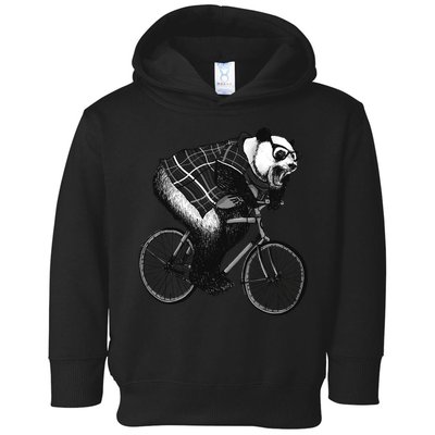 Cool Grey Style Hipster Panda Toddler Hoodie