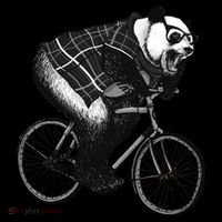 Cool Grey Style Hipster Panda Toddler T-Shirt
