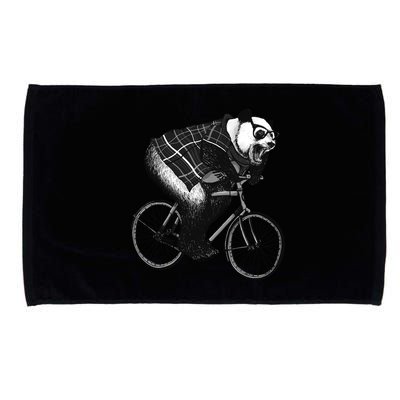 Cool Grey Style Hipster Panda Microfiber Hand Towel