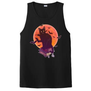 Cool Halloween Black Cat Moon PosiCharge Competitor Tank