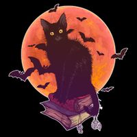 Cool Halloween Black Cat Moon Visor