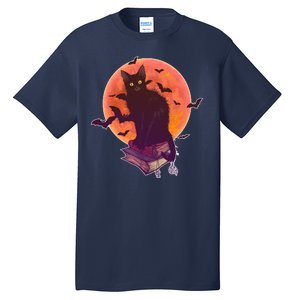 Cool Halloween Black Cat Moon Tall T-Shirt