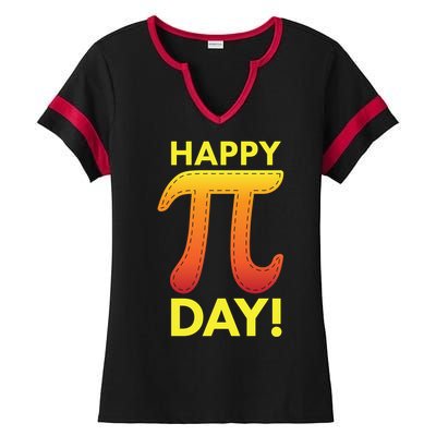 Cool Happy Pi Day Ladies Halftime Notch Neck Tee