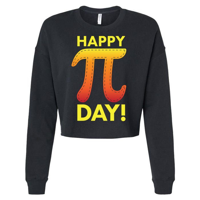 Cool Happy Pi Day Cropped Pullover Crew