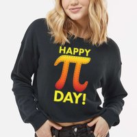 Cool Happy Pi Day Cropped Pullover Crew