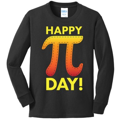 Cool Happy Pi Day Kids Long Sleeve Shirt