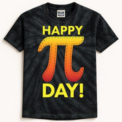 Cool Happy Pi Day Kids Tie-Dye T-Shirt