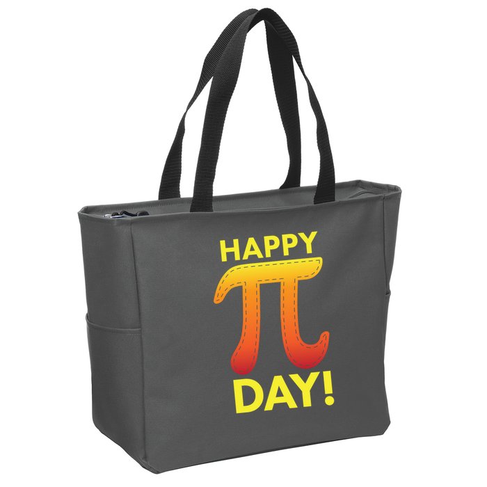 Cool Happy Pi Day Zip Tote Bag
