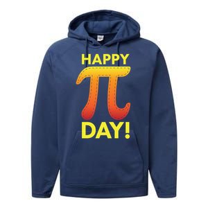 Cool Happy Pi Day Performance Fleece Hoodie