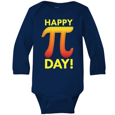 Cool Happy Pi Day Baby Long Sleeve Bodysuit