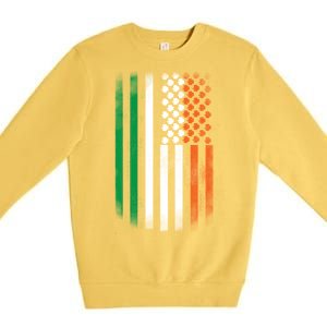 Cool Irish American Flag Premium Crewneck Sweatshirt