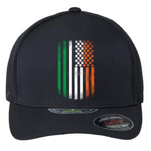 Cool Irish American Flag Flexfit Unipanel Trucker Cap