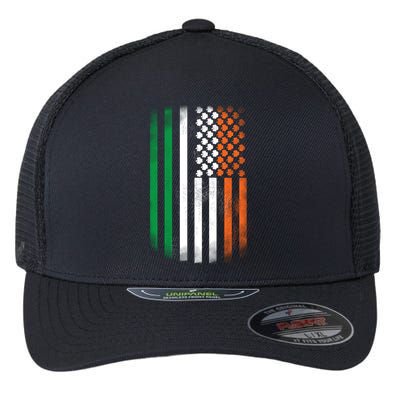 Cool Irish American Flag Flexfit Unipanel Trucker Cap