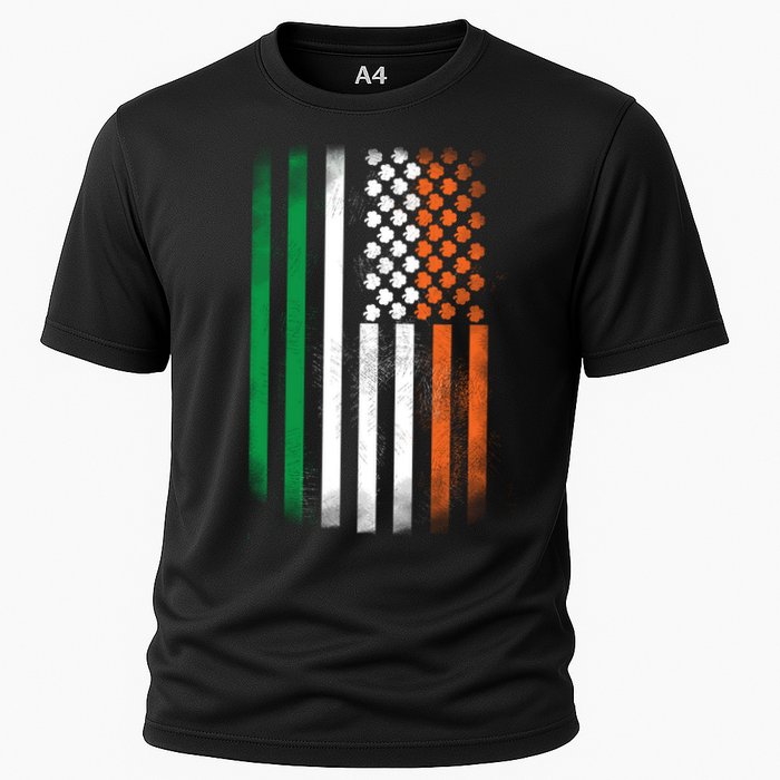 Cool Irish American Flag Cooling Performance Crew T-Shirt