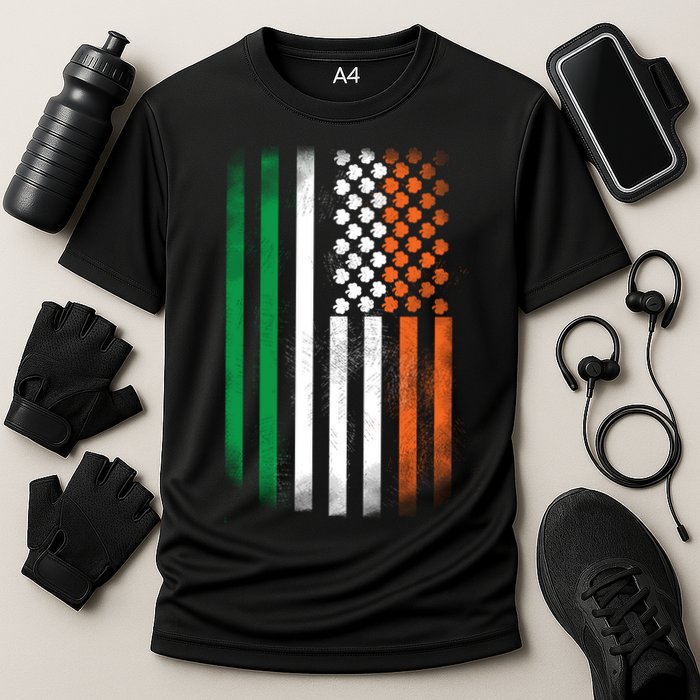 Cool Irish American Flag Cooling Performance Crew T-Shirt