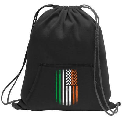 Cool Irish American Flag Sweatshirt Cinch Pack Bag