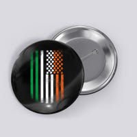 Cool Irish American Flag Button