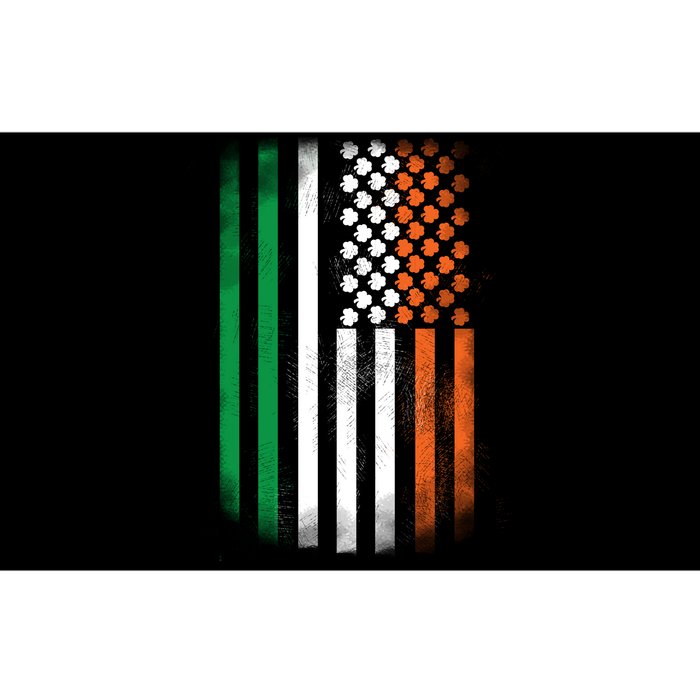 Cool Irish American Flag Bumper Sticker