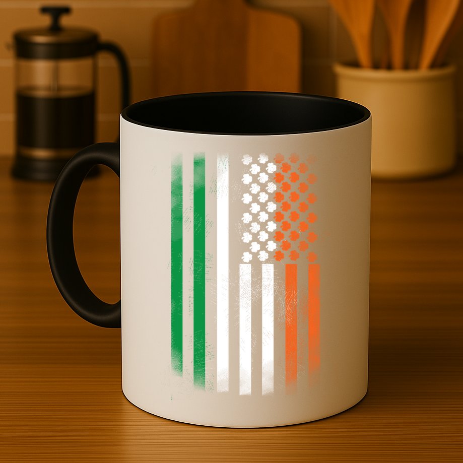 Cool Irish American Flag Mug
