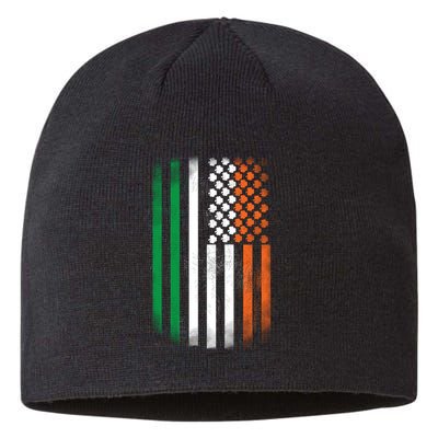 Cool Irish American Flag Sustainable Beanie