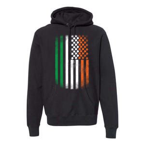 Cool Irish American Flag Premium Hoodie