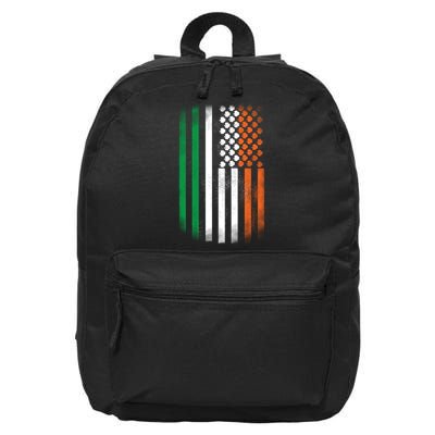 Cool Irish American Flag 16 in Basic Backpack