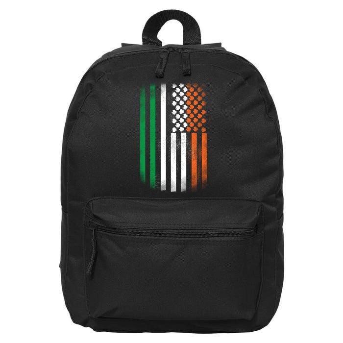 Cool Irish American Flag 16 in Basic Backpack