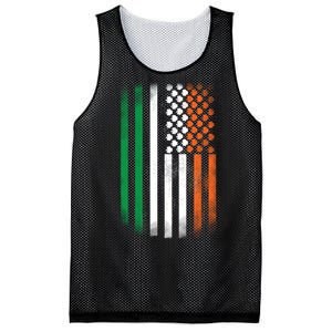 Cool Irish American Flag Mesh Reversible Basketball Jersey Tank