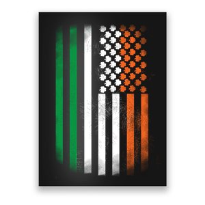 Cool Irish American Flag Poster