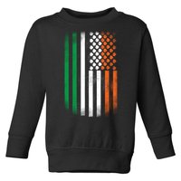 Cool Irish American Flag Toddler Sweatshirt