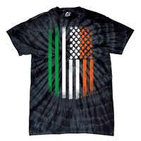 Cool Irish American Flag Tie-Dye T-Shirt