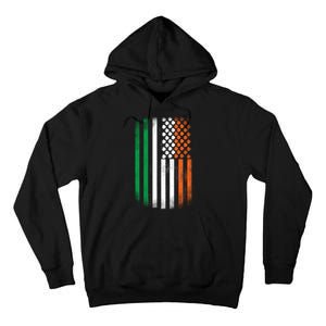 Cool Irish American Flag Tall Hoodie