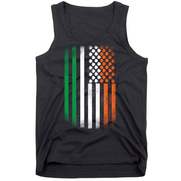 Cool Irish American Flag Tank Top