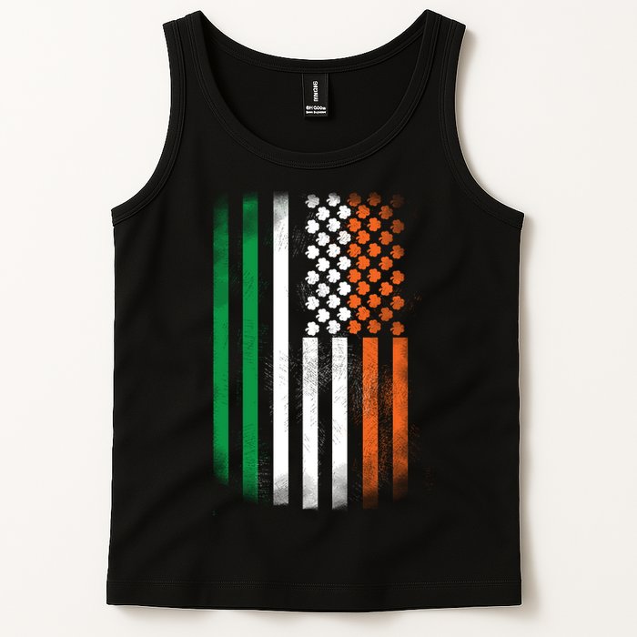 Cool Irish American Flag Tank Top