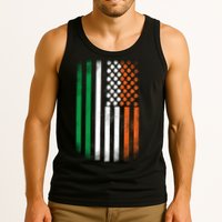 Cool Irish American Flag Tank Top