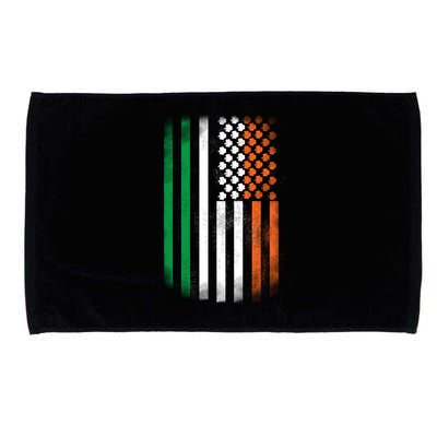 Cool Irish American Flag Microfiber Hand Towel