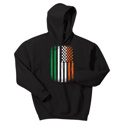 Cool Irish American Flag Kids Hoodie