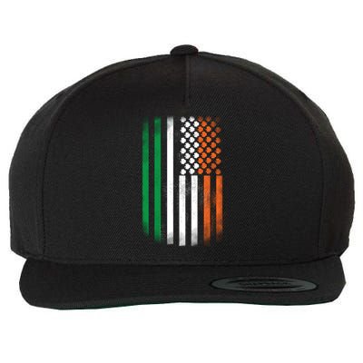 Cool Irish American Flag Wool Snapback Cap