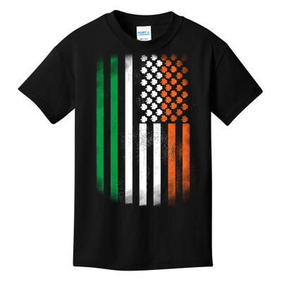 Cool Irish American Flag Kids T-Shirt