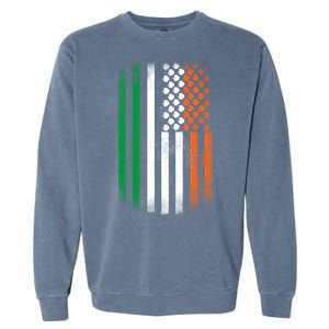 Cool Irish American Flag Garment-Dyed Sweatshirt