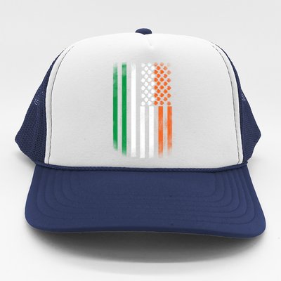 Cool Irish American Flag Trucker Hat