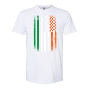 Cool Irish American Flag Softstyle CVC T-Shirt