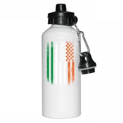 Cool Irish American Flag Aluminum Water Bottle