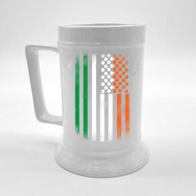 Cool Irish American Flag Beer Stein