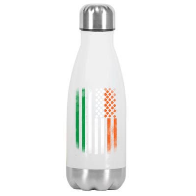 Cool Irish American Flag Stainless Steel Insulated Water Bottle